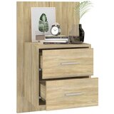  Stenske nočne omarice 2 kosa sonoma hrast, (20809057) | Shoptok.si