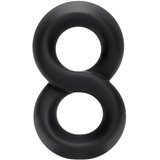 Pulselock Taur - dvojni obroček za penis in moda (črn) - 20 mm. | Shoptok.si