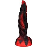 OgazR Hell Dong - gumeni groovy dildo - 20 cm (crno-crveni) | shoptok.hr