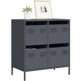 vidaXL Komoda antracit 68x39x73,5 cm od hladno valjanog čelika | shoptok.hr