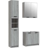  3-dijelni set kupaonskih ormarića boja hrasta sonome drveni | shoptok.hr