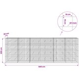  Gabion s žicom debljine 5 mm i mrežom 10x10 cm 600x20x200 cm Slike