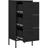 Ormarić za pohranu crni 42,5 x 35 x 101,5 cm čelični | shoptok.hr