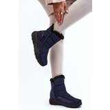 Boto Women's Snow Boots with Fur Navy Primose | Shoptok.si