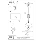  Visilica CASCO bijela/prirodno drvo | shoptok.hr