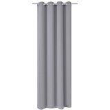 vidaXL Zavjesa za Zamračivanje s Metalnim Prstenovima 270x245 cm Siva Cijene