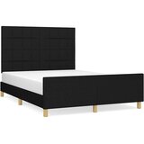  Okvir za krevet bez madraca crni 140x200 cm od tkanine | Eponuda.com