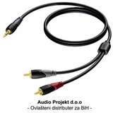 Kabal AUX CLA711 1.5 m 2xRCA – 3.5 mm jack