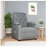vidaXL Električni naslonjač od tkanine svjetlosivi | shoptok.hr