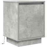  Noćni ormarići s LED svjetlima 2 kom boja betona 38x34x50 cm | Eponuda.ba