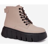 VINCEZA Leather Insulated Women's Ankle Boots on Platform | shoptok.hr