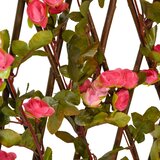  Proširiva rešetka od umjetnog bršljana 5 kom roza 180 x 60 cm | shoptok.hr