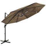 vidaXL Senčnik aluminij taupe 3x3 m Cene