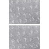  Stepenica Pravokutni 2 pcs Srebrno 40 x 30 cm Aluminij | shoptok.hr