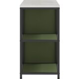 vidaXL Kuhinjski set za shranjevanje s polico 2 pcs Oljčno zelena | Shoptok.si