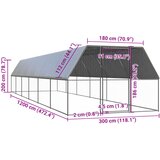  kavez za kokoši 3 x 12 x 2 m od pocinčanog čelika | Eponuda.ba