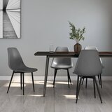 Maison Chic Jedilni stoli - Vzorci stoli 4 kosi sive barve PP A883, (22032289) | Shoptok.si