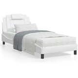  Postelja z vzmetnico bela 80x200 cm umetno usnje, (21112269) | Shoptok.si