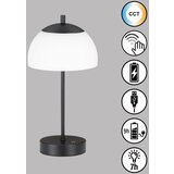 Honsel Moderne tafellamp zwart 35 cm opaal glas incl. LED 3-staps dimbaar - Djent | Shoptok.si