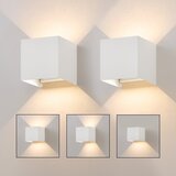Nettlife stenska LED svetilka 5W, 2 kosov - zidna svetilka za zunanjo/notranjo uporabo bela, nastavljivi dvojni snop, vodotesna IP65 230V 3000K, (5000219967) | Shoptok.si