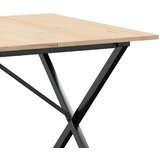  Blagovaonski stol X-oblika 180x90x75 cm od borovine i čelik | shoptok.hr