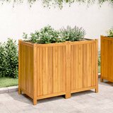  Vrtna sadilica s oblogom 100x50x75 cm od masivnog drva bagrema | shoptok.hr