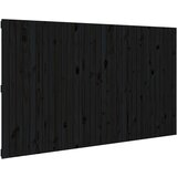 Maison Chic stensko posteljno vzglavje - vzglavna omarica - nočna omarica črno 204x3x110 cm trdna borovina, (21706757) | Shoptok.si