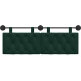  Držeće uzglavlje Zidne Tamnozelena 130 x 55 x 7 cm Baršun - Tamnozelena 120 cm bez LED | shoptok.hr