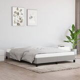 Maison Chic Posteljni okvir - Dvoposteljna postelja - Zakonska postelja brez vzmetnice svetlo siv 140x190 cm blago-J12493, (21761078) | Shoptok.si