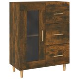 Maison Chic Komoda - Predalnik dimljeni hrast 69,5x34x90 cm inženirski les, (21718156) Cene