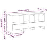  Regal za revije Dimljeni oreh 102 x 30 x 45 cm, (5000152707) | Shoptok.si