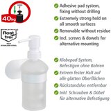 Wenko Bel steklen dozirnik za milo z namestitvijo brez vrtanja 200 ml Orea – | Shoptok.si
