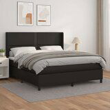  Krevet s oprugama i madracem crni 180 x 200 cm od umjetne kože | shoptok.hr