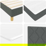 vidaXL Box Spring krevet s madracem tamno siva 200x200 cm tkanina Cijene