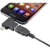 Renkforce USB 3.0 adapter [1x moški konektor USB-C, moški konektor USB 2.0 tipa micro B - 1x USB 3.2 gen. 2 vtičnica A (USB 3.1)] z OTG funkcijo, pozl, (20429825) | Shoptok.si