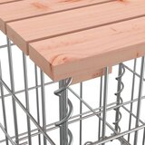  Klupa s gabionskim dizajnom 203x31x42 cm drvo duglazije | shoptok.hr