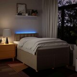 vidaXL krevet box spring s madracem krem 120 x 190 cm od tkanine | shoptok.hr