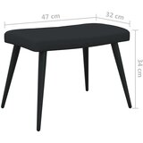  Stol za sproščanje s stolčkom črno blago, (20701214) | Shoptok.si