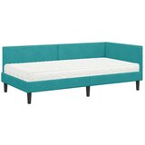  Kotni okvir postelje z matrico Drugo 2 pcs Turkizna Žamet, (5000121406) Slike