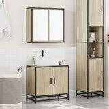  2-dijelni set kupaonskog namještaja boja hrasta sonome drveni | shoptok.hr