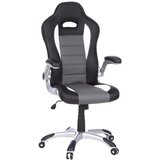 MID.YOU Gaming Stol Game Sport, Črna, Bela, Siva Cene