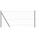  Heksagonalna ograda s betonskom osnovom 10 x 0,8 m Siva Mreža | shoptok.hr