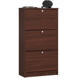 AKORD Omarica Za Čevlje, 3 Preklopna Vrata, Wenge, (5000332868) Cene