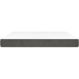  Madrac s džepičastim oprugama srednje tvrdoće tamnosivi 193x203x20 cm baršun | shoptok.hr