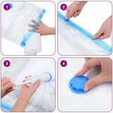  Vreće za spremanje 20 pcs Transparentne i plave 100 x 80 cm | shoptok.hr