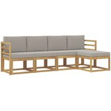  Set vanjskih sofa 5 pcs Bijela i svjetlosiva | Eponuda.ba