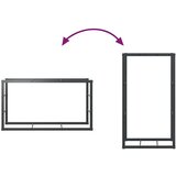 vidaXL Stalak za drva crni 110x30x61 cm čelik | shoptok.hr