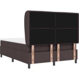  Box Spring postelja z vzmetnico temno rjava 140x190 cm tkanina, (22052483) | Shoptok.si