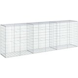 vidaXL Gabionska košara s pokrovom 300x50x100 cm pocinkano železo | Shoptok.si