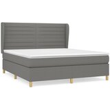  The Living Store Box spring postelja z vzmetnico temno siva 180x200 cm blago - Box Spring Postelja, (21444510) | Shoptok.si